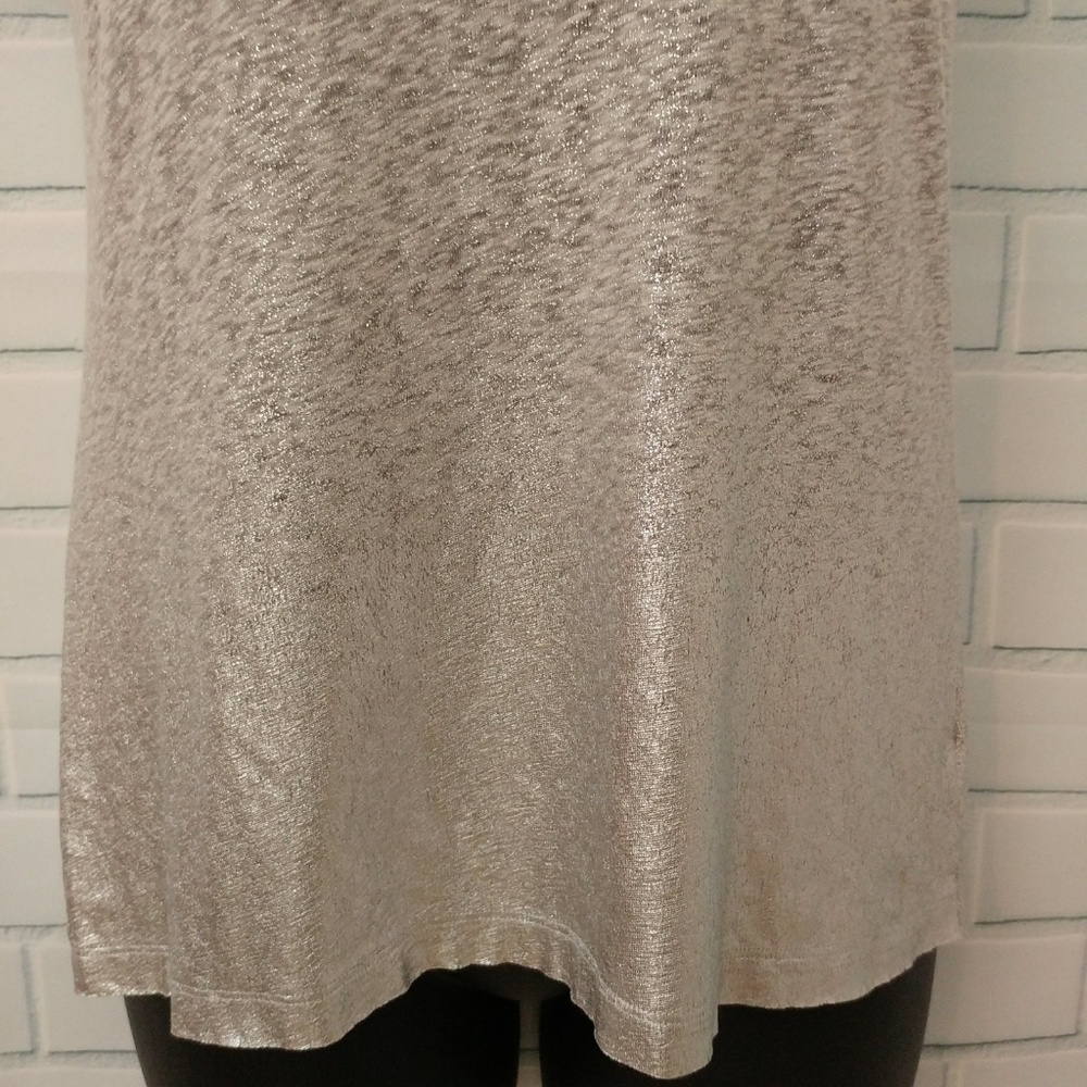 ❌SOLD❌American Eagle Burnout Ombre Metallic Tee - Size L - Picture 4 of 7